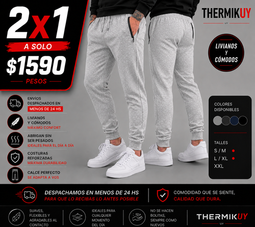 2x1 Pantalones Deportivos Premium Hombre | Máxima Comodidad + Calce Perfecto