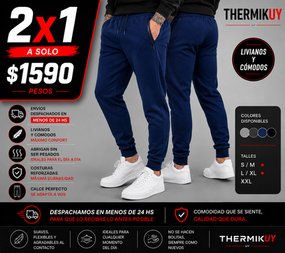 2x1 Pantalones Deportivos Premium Hombre | Máxima Comodidad + Calce Perfecto