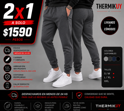 2x1 Pantalones Deportivos Premium Hombre | Máxima Comodidad + Calce Perfecto
